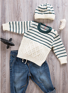A Round-Neck Sweater