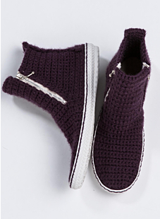 High-top Crochet Shoes