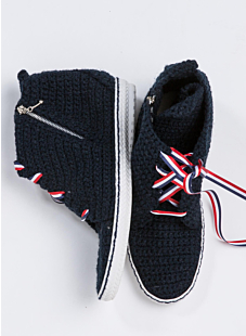 High-top Crochet Shoes
