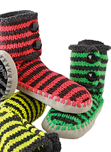 Stripy slipper socks