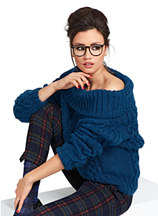 Cable sweater