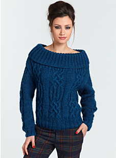 Cable sweater