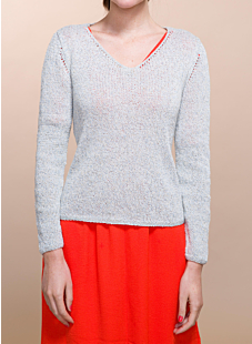 V-Neck Long-Sleeve Sweater