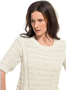 Short-sleeve sweater