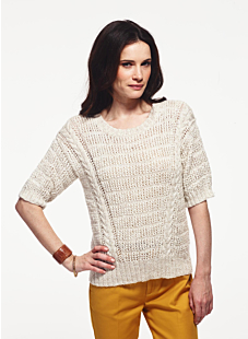 Short-sleeve sweater