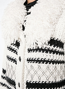 Loopy collar jacket