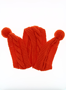 Pompom scarf