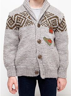Shawl collar cardigan