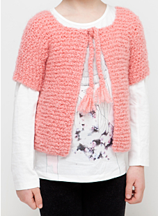 Short sleeve cardigan