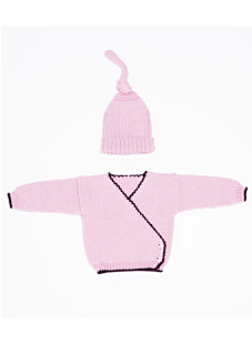 Baby cardigan and hat