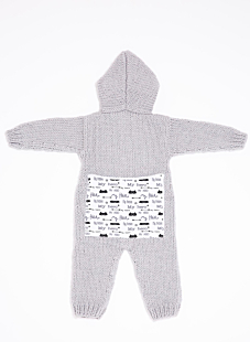 Hooded baby suit