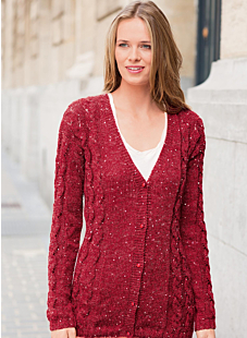 Mag. 178 #12 Eyelet cable cardi