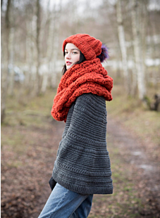 Large crocheted snood