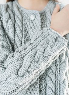 Cabled coat