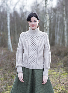 Cabled sweater