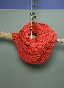 Large crocheted snood