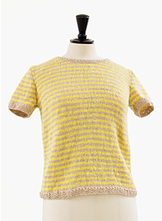 Short Sleeved Cable Sweater