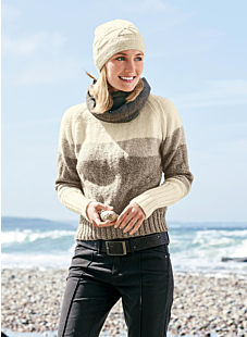 Raglan sweater - multicolour flecked version
