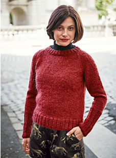 Raglan sweater - flecked version