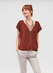 Sleeveless V-neck sweater