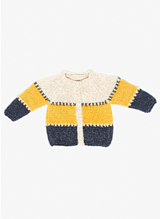 Three colour cardigan