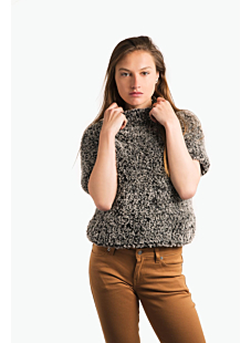 Ladie short sleeve sweater