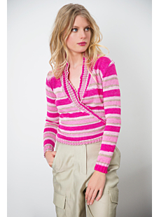 Shawl collar crossover cardi