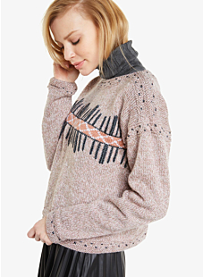 Boat neck sweater