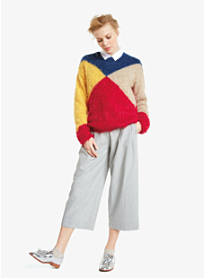 Color block sweater