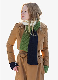 Tricolour scarf