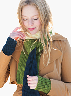 Tricolour scarf