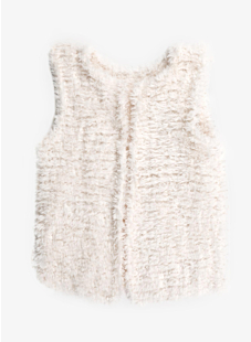 Furry sleeveless gilet