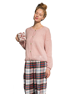 Mohair short cardigan