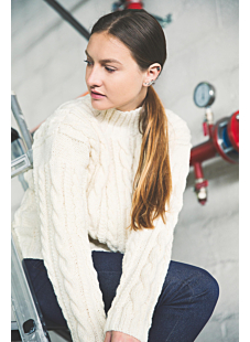 Cable sweater