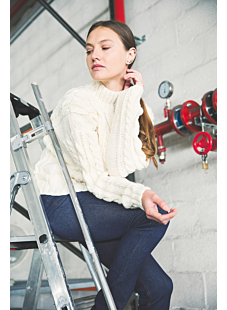 Cable sweater