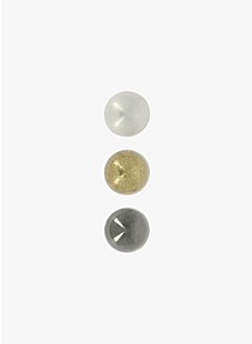 Pack of 6 Rounded Shank Buttons 12 mm