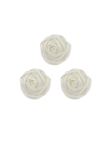 Pack of 3 rose buttons Ø 25 mm