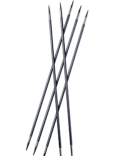 Double-pointed needles, carbon fibre, 20 cm
