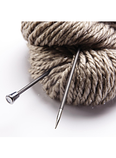 Straight needles, carbon fibre, 35 cm