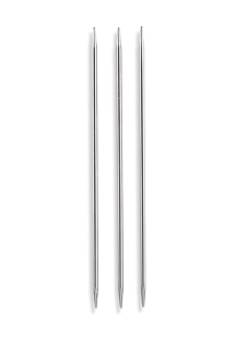 Steel double-pointed Bergère de France needles, 20 cm