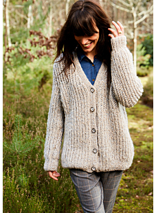 V neck edge to edge cardigan