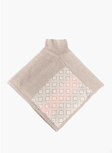 Intarsia poncho