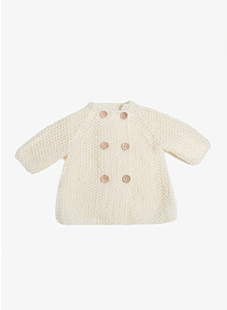 Coat with raglan sleeves