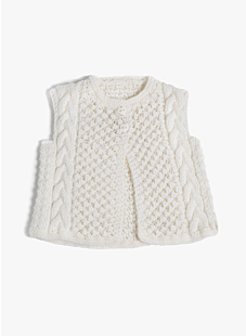 Cabled vest