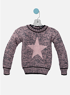 Sweater with star motif