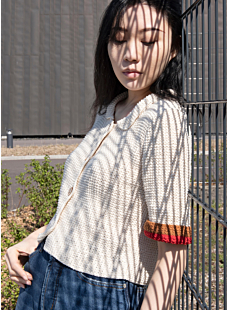 Cardigan with Peter Pan Collar