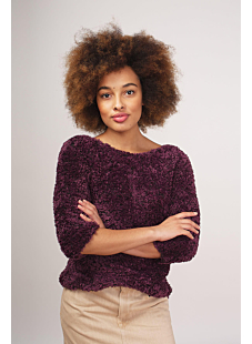 Sweater with 3/4 sleeves