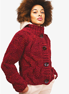 Cabled cardigan