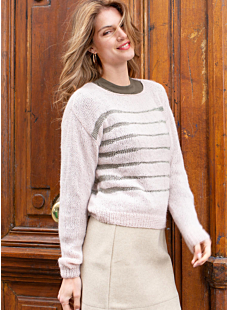 Thin striped sweater