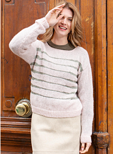 Thin striped sweater